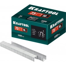 KRAFTOOL 10 мм, тип 73, 5000 шт, скобы для плайера (31773-10) KRAFTOOL 10 мм, тип 73, 5000 шт, скобы для плайера (31773-10)