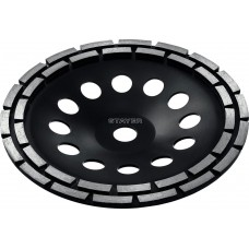 STAYER 180 мм, алмазная, двухрядная, сегментная, шлифовальная чашка Double 33381-180_z02 STAYER 180 мм, алмазная, двухрядная, сегментная, шлифовальная чашка Double 33381-180_z02