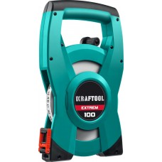 KRAFTOOL 100 м, геодезическая стальная мерная лента EXTREM 34185-100 KRAFTOOL 100 м, геодезическая стальная мерная лента EXTREM 34185-100