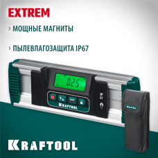 KRAFTOOL диапазон 0-360°, HOLD, подсветка экрана, IP67, точность 0.05°, уровень-уклономер электронный EXTREM 34686 KRAFTOOL диапазон 0-360°, HOLD, подсветка экрана, IP67, точность 0.05°, уровень-уклономер электронный EXTREM 34686