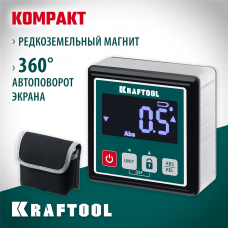 KRAFTOOL 4х90°, магнитный уровень-уклономер электронный KOMPAKT 34687 KRAFTOOL 4х90°, магнитный уровень-уклономер электронный KOMPAKT 34687