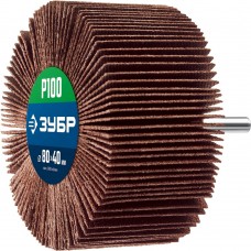 ЗУБР d 80 x 40 мм, P100, на шпильке d 6 мм, Круг шлифовальный лепестковый, Профессионал (36604-100_z01) ЗУБР d 80 x 40 мм, P100, на шпильке d 6 мм, Круг шлифовальный лепестковый, Профессионал (36604-100_z01)