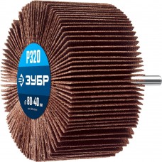 ЗУБР d 80 x 40 мм, P320, на шпильке d 6 мм, Круг шлифовальный лепестковый, Профессионал (36604-320_z01) ЗУБР d 80 x 40 мм, P320, на шпильке d 6 мм, Круг шлифовальный лепестковый, Профессионал (36604-320_z01)
