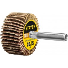 STAYER P80, 30х15 мм, круг шлифовальный лепестковый на шпильке 36606-080 STAYER P80, 30х15 мм, круг шлифовальный лепестковый на шпильке 36606-080