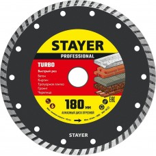 STAYER Ø 180Х22.2 мм, алмазный, сегментный, диск отрезной PROGRESSIVE 3662-180_z02 Professional STAYER Ø 180Х22.2 мм, алмазный, сегментный, диск отрезной PROGRESSIVE 3662-180_z02 Professional
