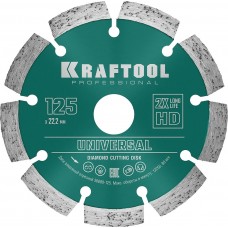 KRAFTOOL Ø 125Х22.2 мм, алмазный, сегментный, по железобетону, высокопрочному бетону диск отрезной UNIVERSAL 36680-125 KRAFTOOL Ø 125Х22.2 мм, алмазный, сегментный, по железобетону, высокопрочному бетону диск отрезной UNIVERSAL 36680-125
