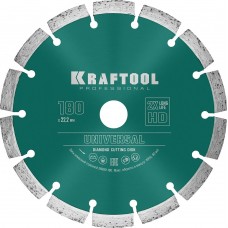 KRAFTOOL Ø 180Х22.2 мм, алмазный, сегментный, по железобетону, высокопрочному бетону диск отрезной UNIVERSAL 36680-180 KRAFTOOL Ø 180Х22.2 мм, алмазный, сегментный, по железобетону, высокопрочному бетону диск отрезной UNIVERSAL 36680-180