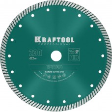 KRAFTOOL Ø 230Х22.2 мм, алмазный, сегментный, по армированному бетону, кирпичу диск отрезной TURBO 36682-230 KRAFTOOL Ø 230Х22.2 мм, алмазный, сегментный, по армированному бетону, кирпичу диск отрезной TURBO 36682-230