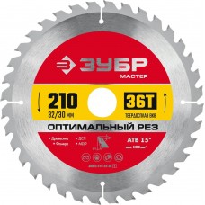 ЗУБР Оптимальный рез, 210 x 32/30 мм, 36T, пильный диск по дереву (36912-210-32-36_z01) ЗУБР Оптимальный рез, 210 x 32/30 мм, 36T, пильный диск по дереву (36912-210-32-36_z01)