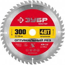 ЗУБР Оптимальный рез, 300 x 32/30 мм, 48Т, пильный диск по дереву (36912-300-32-48_z01) ЗУБР Оптимальный рез, 300 x 32/30 мм, 48Т, пильный диск по дереву (36912-300-32-48_z01)