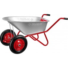 ЗУБР 90 л, 180 кг, тачка садово-строительная двухколесная Т-21 39952 ЗУБР 90 л, 180 кг, тачка садово-строительная двухколесная Т-21 39952