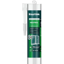KRAFTOOL Neutral, 300 мл, прозрачный, нейтральный силиконовый герметик (41257-2) KRAFTOOL Neutral, 300 мл, прозрачный, нейтральный силиконовый герметик (41257-2)