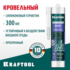 KRAFTOOL ROOF 300 мл прозрачный, Кровельный силиконовый герметик (41258-2) KRAFTOOL ROOF 300 мл прозрачный, Кровельный силиконовый герметик (41258-2)
