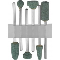 STAYER 6 шт., хвостовик Ø 3,2 мм, карбид кремния, набор шлифовальных абразивных насадок 29921-H6 STAYER 6 шт., хвостовик Ø 3,2 мм, карбид кремния, набор шлифовальных абразивных насадок 29921-H6
