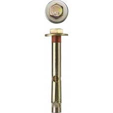 ЗУБР 16х110 мм, 1 шт., желтопассивированный, болт анкерный с пластиковым кольцом 4-302316-16-110 ЗУБР 16х110 мм, 1 шт., желтопассивированный, болт анкерный с пластиковым кольцом 4-302316-16-110