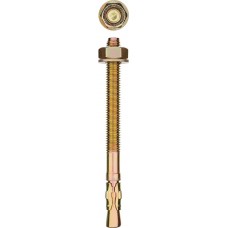 ЗУБР 10 шт., М16х140 мм, желтопассивированный, анкер клиновой 302032-16-140 ЗУБР 10 шт., М16х140 мм, желтопассивированный, анкер клиновой 302032-16-140