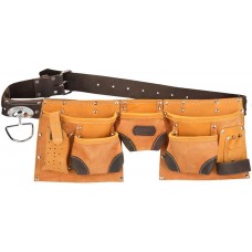 KRAFTOOL кожа, 9 карманов, петля (скоба) для крупного инструмента, пояс для инструментов 1-38520 KRAFTOOL кожа, 9 карманов, петля (скоба) для крупного инструмента, пояс для инструментов 1-38520