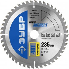 ЗУБР Ø 235 x 30 мм, 48T, диск пильный по дереву "Чистый рез" 36905-235-30-48 ЗУБР Ø 235 x 30 мм, 48T, диск пильный по дереву "Чистый рез" 36905-235-30-48