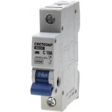 СВЕТОЗАР 10 A, "C", 400 B, 6 kA, 1-полюсной, автоматический выключатель SV-49061-10-C СВЕТОЗАР 10 A, "C", 400 B, 6 kA, 1-полюсной, автоматический выключатель SV-49061-10-C