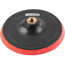 STAYER Ø 150 мм, М14, на липучке, полиуретановая вставка, тарелка опорная для УШМ 35744-150 STAYER Ø 150 мм, М14, на липучке, полиуретановая вставка, тарелка опорная для УШМ 35744-150