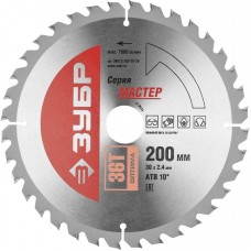 ЗУБР Ø 200 x 30 мм, 36T, диск пильный по дереву "Оптимальный рез" 36912-200-30-36 ЗУБР Ø 200 x 30 мм, 36T, диск пильный по дереву "Оптимальный рез" 36912-200-30-36