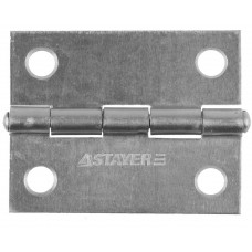STAYER 50 x 38 x 1.25 мм, 1 шт., цвет белый цинк, петля универсальная 37611-50-1 Master STAYER 50 x 38 x 1.25 мм, 1 шт., цвет белый цинк, петля универсальная 37611-50-1 Master