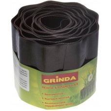 GRINDA 15 см х 9 м, коричневая, лента бордюрная 422247-15 GRINDA 15 см х 9 м, коричневая, лента бордюрная 422247-15