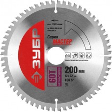 ЗУБР Ø 200 х 32 мм, 60T, диск пильный по алюминию 36916-200-32-60 ЗУБР Ø 200 х 32 мм, 60T, диск пильный по алюминию 36916-200-32-60