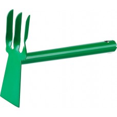 РОСТОК 60 мм, 3 зубца, металлическая ручка, лопатка, мотыга-рыхлитель 421424 РОСТОК 60 мм, 3 зубца, металлическая ручка, лопатка, мотыга-рыхлитель 421424