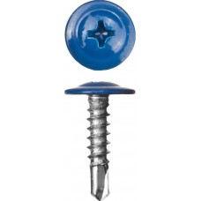 ЗУБР 16 х 4.2 мм, 500 шт., ПШМ-С саморезы с прессшайбой и сверлом для листового металла RAL-5005 синий насыщенный 300211-42-016-5005 Мастер ЗУБР 16 х 4.2 мм, 500 шт., ПШМ-С саморезы с прессшайбой и сверлом для листового металла RAL-5005 синий насыщенный 300211-42-016-5005 Мастер