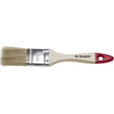 ЗУБР 38 мм, 1 1/2'', щетина натуральная светлая, кисть малярная плоская 4-01001-038 Стандарт ЗУБР 38 мм, 1 1/2'', щетина натуральная светлая, кисть малярная плоская 4-01001-038 Стандарт