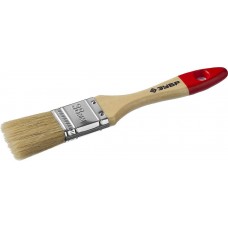 ЗУБР 38 мм, 1 1/2'', щетина натуральная светлая, кисть малярная плоская 4-01003-038 Мастер ЗУБР 38 мм, 1 1/2'', щетина натуральная светлая, кисть малярная плоская 4-01003-038 Мастер