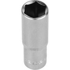 ЗУБР 1/4", 12 мм, Cr-V сталь, хромированная, торцовая головка 27717-12 ЗУБР 1/4", 12 мм, Cr-V сталь, хромированная, торцовая головка 27717-12