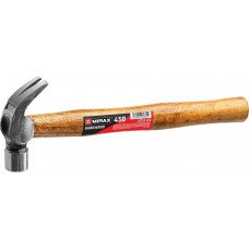 MIRAX 450 г, деревянная рукоятка, молоток-гвоздодёр столярный 20233-450 MIRAX 450 г, деревянная рукоятка, молоток-гвоздодёр столярный 20233-450