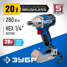 ЗУБР 20В, без АКБ, в коробке, бесщеточный, аккумуляторный винтоверт GVB-250 Профессионал ЗУБР 20В, без АКБ, в коробке, бесщеточный, аккумуляторный винтоверт GVB-250 Профессионал
