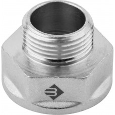 ЗУБР 1"х3/4", никелированная латунь, переходник удлиненный цилиндрический ЭКСПЕРТ 51283-1-3/4 ЗУБР 1"х3/4", никелированная латунь, переходник удлиненный цилиндрический ЭКСПЕРТ 51283-1-3/4