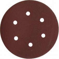 ЗУБР 6 отв., Р120, 150 мм, 5 шт., круг шлифовальный универсальный, из абразивной бумаги на велкро основе 35566-150-120 Мастер ЗУБР 6 отв., Р120, 150 мм, 5 шт., круг шлифовальный универсальный, из абразивной бумаги на велкро основе 35566-150-120 Мастер