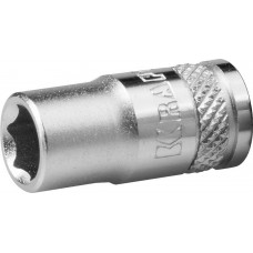 KRAFTOOL 1/4", 6 мм, Cr-V сталь, хромированная, торцовая головка 27815-06_z01 KRAFTOOL 1/4", 6 мм, Cr-V сталь, хромированная, торцовая головка 27815-06_z01