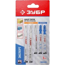 ЗУБР по металлу EU - хвостовик, 5 шт., набор полотен по дереву и металлу для эл/лобзика 1595-M-S5 ЗУБР по металлу EU - хвостовик, 5 шт., набор полотен по дереву и металлу для эл/лобзика 1595-M-S5