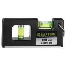 KRAFTOOL 100 мм, мини-уровень с магнитом 1-34861-010 KRAFTOOL 100 мм, мини-уровень с магнитом 1-34861-010