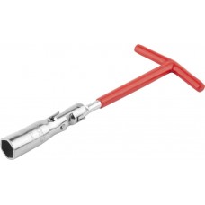 DEXX 16 мм, хромированный, ключ свечной шарнирный с резиновой удерживающей втулкой 27507-16 DEXX 16 мм, хромированный, ключ свечной шарнирный с резиновой удерживающей втулкой 27507-16