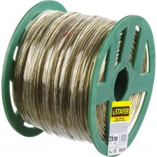 STAYER 2,5 мм, 200 м, трос стальной в полимерной оболочке 30410-25 STAYER 2,5 мм, 200 м, трос стальной в полимерной оболочке 30410-25