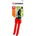 GRINDA  G-33, 200 мм, закаленные лезвия, тефлоновое покрытие, пластиковые рукоятки, плоскостной секатор (40211_z02)