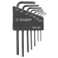 ЗУБР 7 шт., Cr-V, ключи имбусовые мини 27475-H7 ЗУБР 7 шт., Cr-V, ключи имбусовые мини 27475-H7