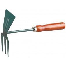 GRINDA 250 мм, 3 зубца, углеродистая сталь, деревянная ручка, прямое лезвие, мотыжка садовая 8-421235_z01 GRINDA 250 мм, 3 зубца, углеродистая сталь, деревянная ручка, прямое лезвие, мотыжка садовая 8-421235_z01