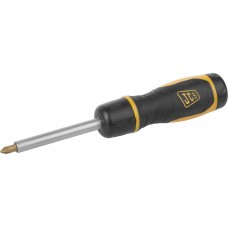 JCB 7 шт, набор отвертка реверсивная с битами JSD025 JCB 7 шт, набор отвертка реверсивная с битами JSD025