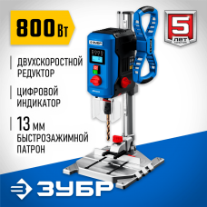 ЗУБР Вертикально-сверлильный станок ВСС-П800 Профессионал Вт, 13 мм БЗП, настольный
