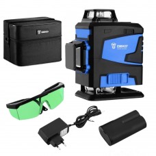 Уровень лазерный самовыравнивающийся DEKO DKLL16GB SET 5 (16 линий, зеленый луч, в сумке, с литий-ионным аккумулятором) 065-0106