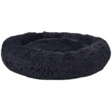 Мягкая плюшевая лежанка для кошек и собак DEKO DKPG08, 800мм, темно-серая 041-0036