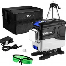 Уровень лазерный самовыравнивающийся профессиональный DEKO LL12-HVR SET 2 со штативом 1 м (12 линий, зеленый луч) 065-0105